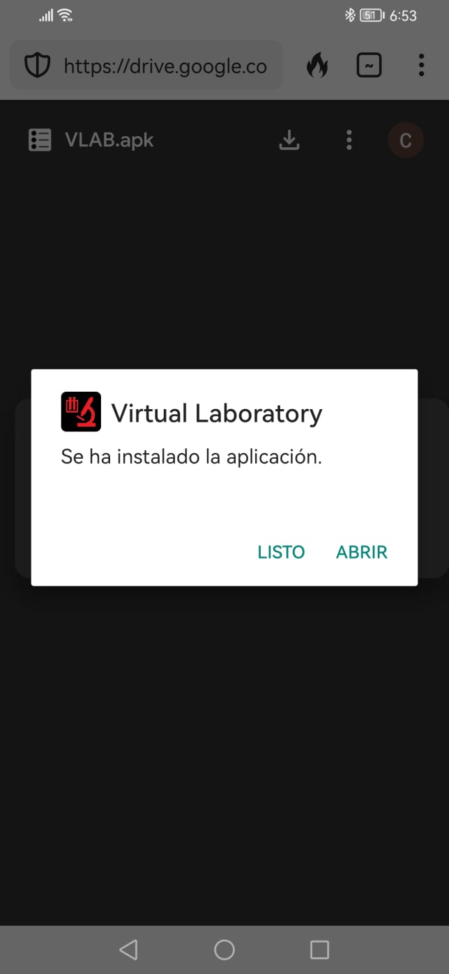 Virtual Laboratory - VLAB - install - Android